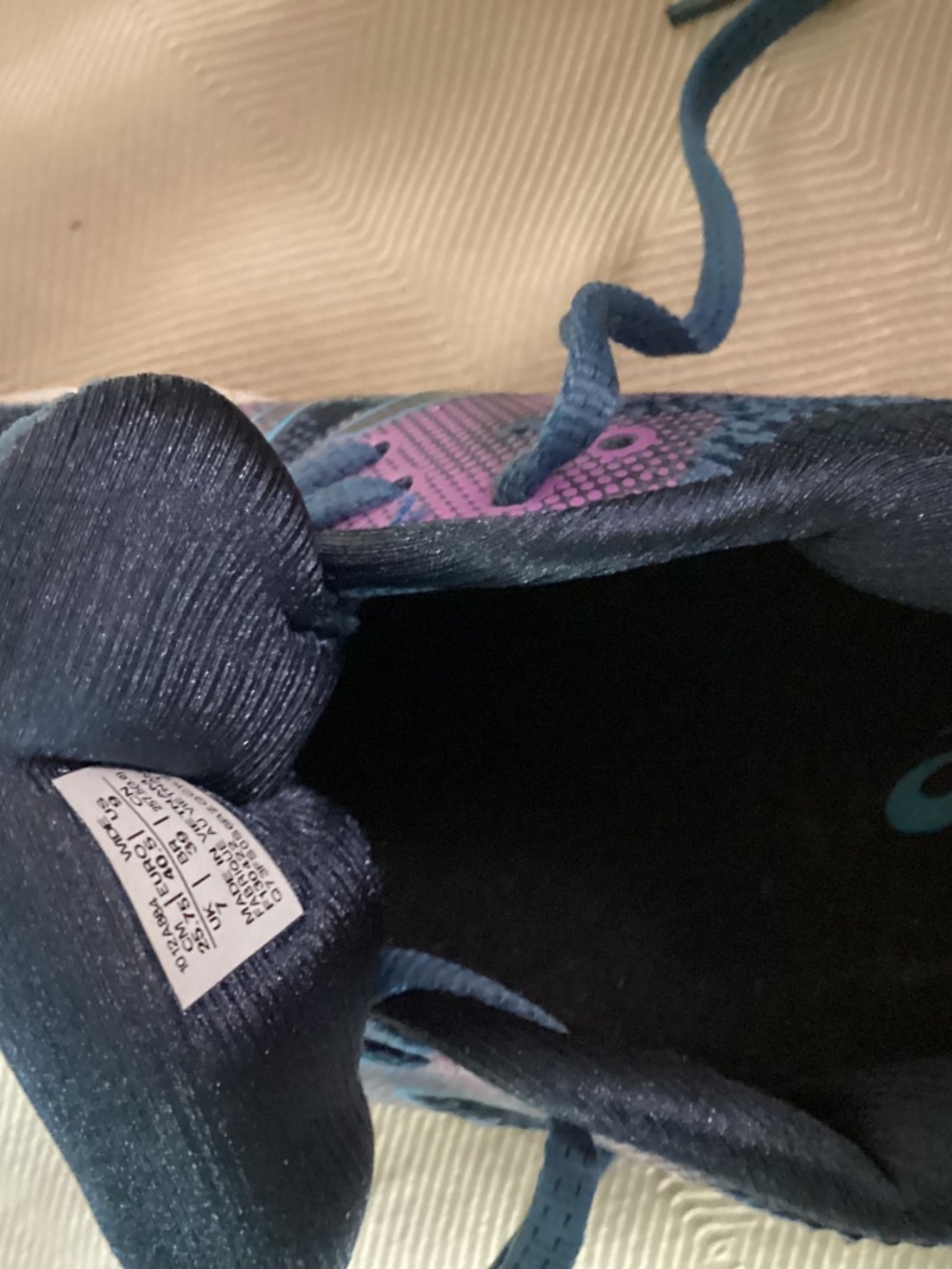 📣Asics Gel-Nimbus 23 Grand Shark/Digital Aqua Running Shoes-9 wide - Picture 6 of 6